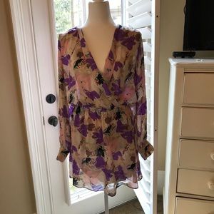 Festive, dressy elastic waisted Parker Dress. M-L